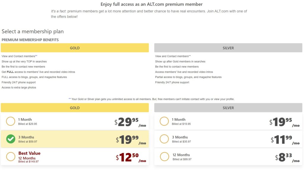 Paid features and pricing