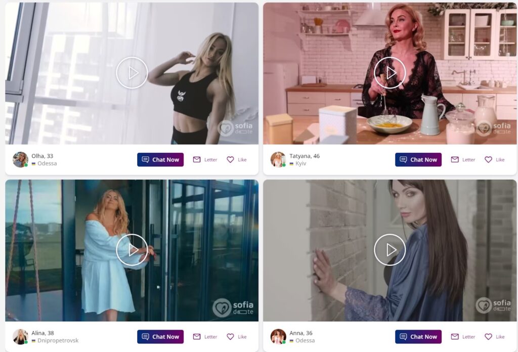 SofiaDate video profile