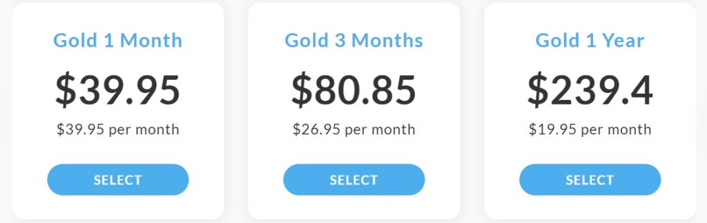 HeatedAffairs Pricing Gold